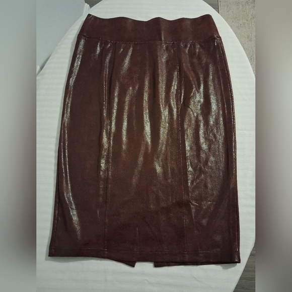 NEW! Melissa McCarthy Seven7 Print Faux Suede Pencil Skirt Size 1X - Picture 4 of 12